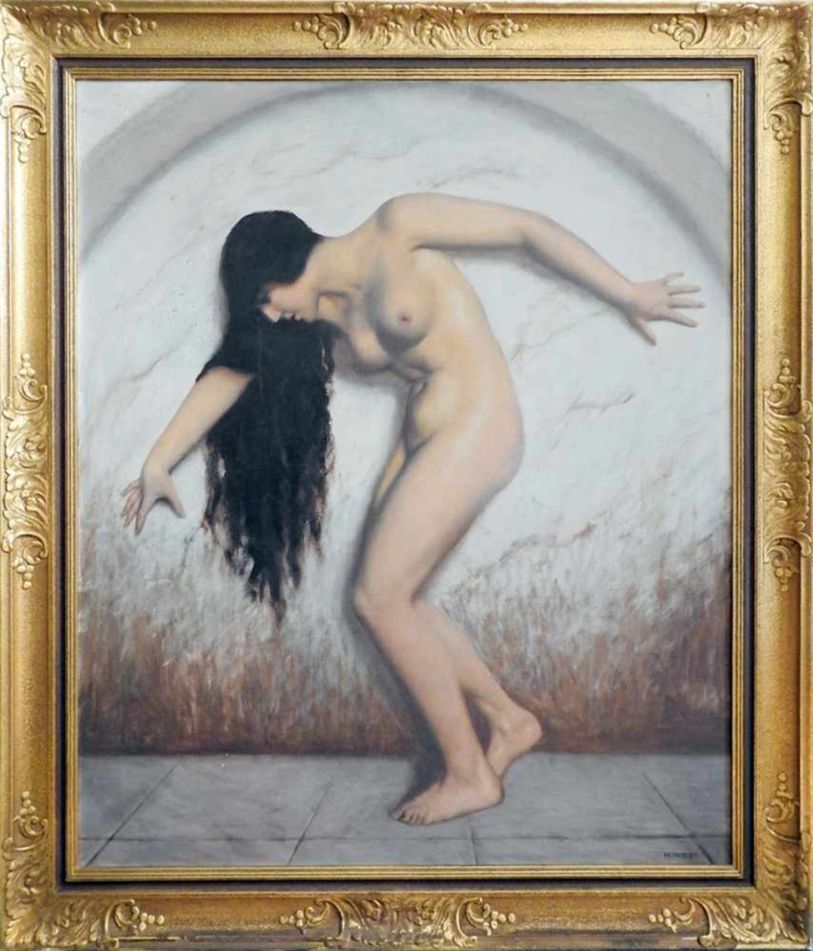 Marcel René von Herrfeldt, 1889 Boulogne-Billancourt - 1965 München "Tänzerin". Öl/Leinwand, - Bild 2 aus 2
