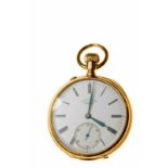 Taschenuhr, A.Lange & Söhne, Glashütte 750er Gelbgold. Schlichtes Gehäuse, drei Deckel Gold,