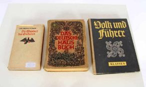 Konvolut Bücher III.Reich Dr. Bruno H. Jahn "Die Weisheit des Soldaten", "Volk und Führer, Klasse