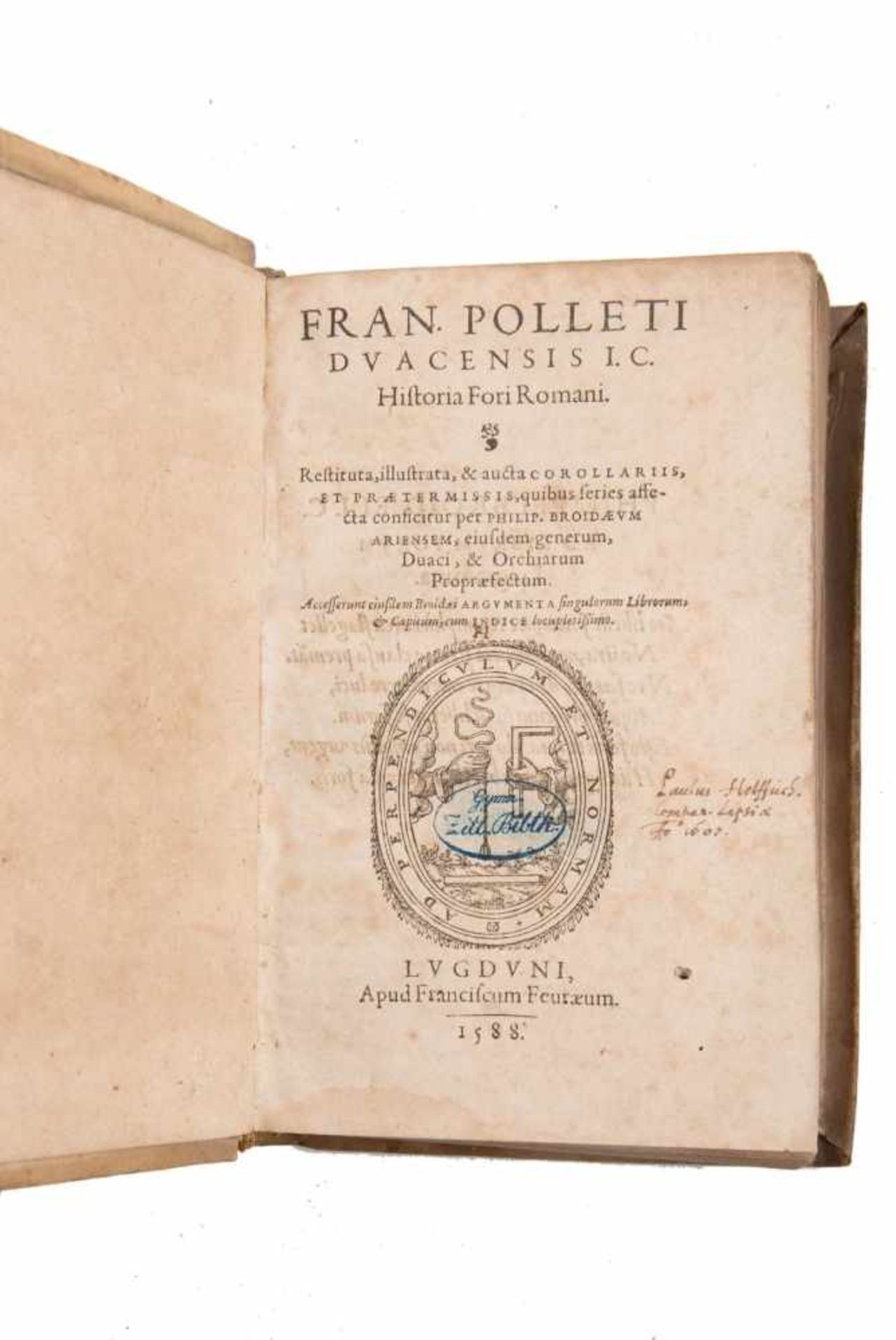 Die Geschichte des Forum Romanum Von Francois Pollet in lateinischer Sprache: Fran. Polleti,