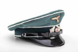 Schirmmütze für Mannschaften der Infanterie Sammleranfertigung Wehrmacht, Adler und Kokarde