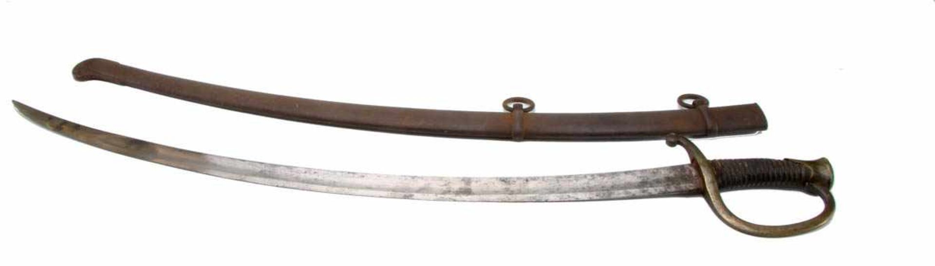 Säbel, Frankreich um 1800-1850 Säbel für Mannschaften der berittenen Artillerie, breite