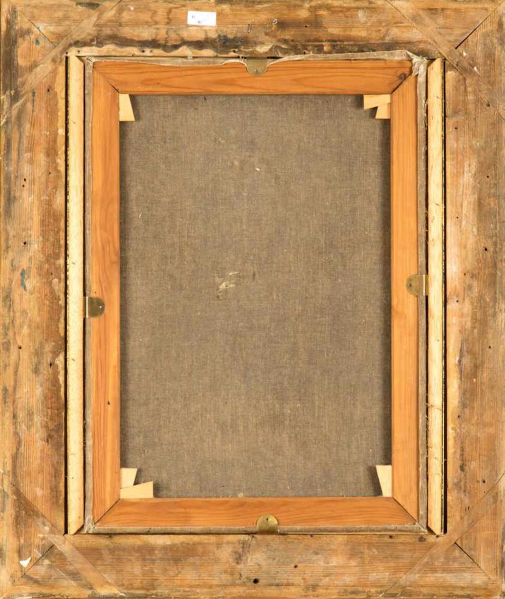 Wohl Italien 18.Jh. Porträt eines Franziskanermönchs.Öl/Leinwand doubliert. 56 x 41 cm. R. - Bild 2 aus 2