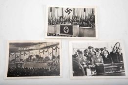 Pressefotos , 3 Stück A. Hitler anlässlich der Rede zum Kriegswinterhilfswerk 1939-40.