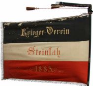 Krieger-Verein Steinlah 1883 (kl. Ortschaft im Harz Nähe Goslar). Große Kriegervereinsfahne mit