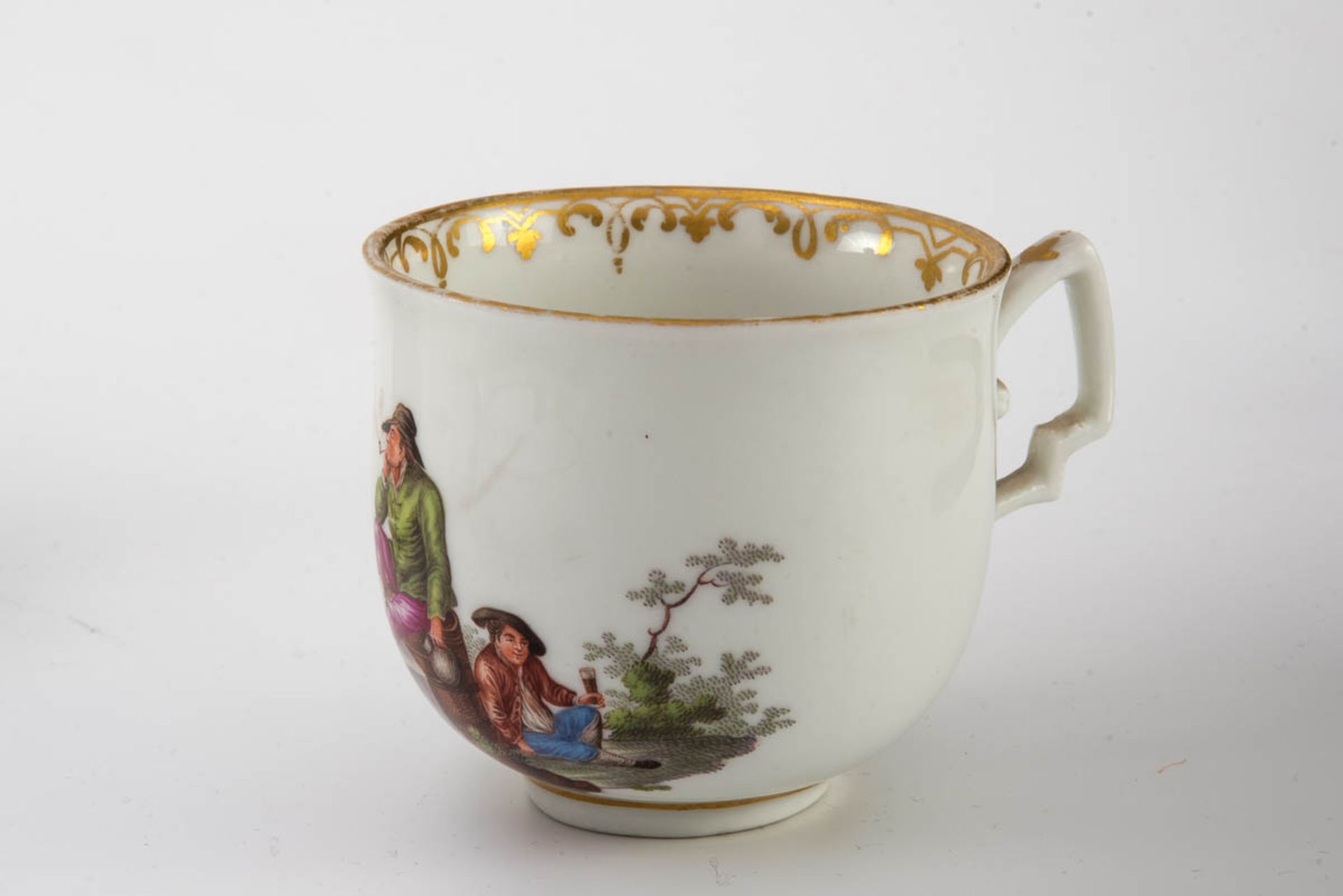 12-teilig. Kaffeeservice, Wien um 1765-70 Bestehend aus Kaffeekanne, Wasserkanne, Zuckerdose, 5 - Bild 8 aus 13