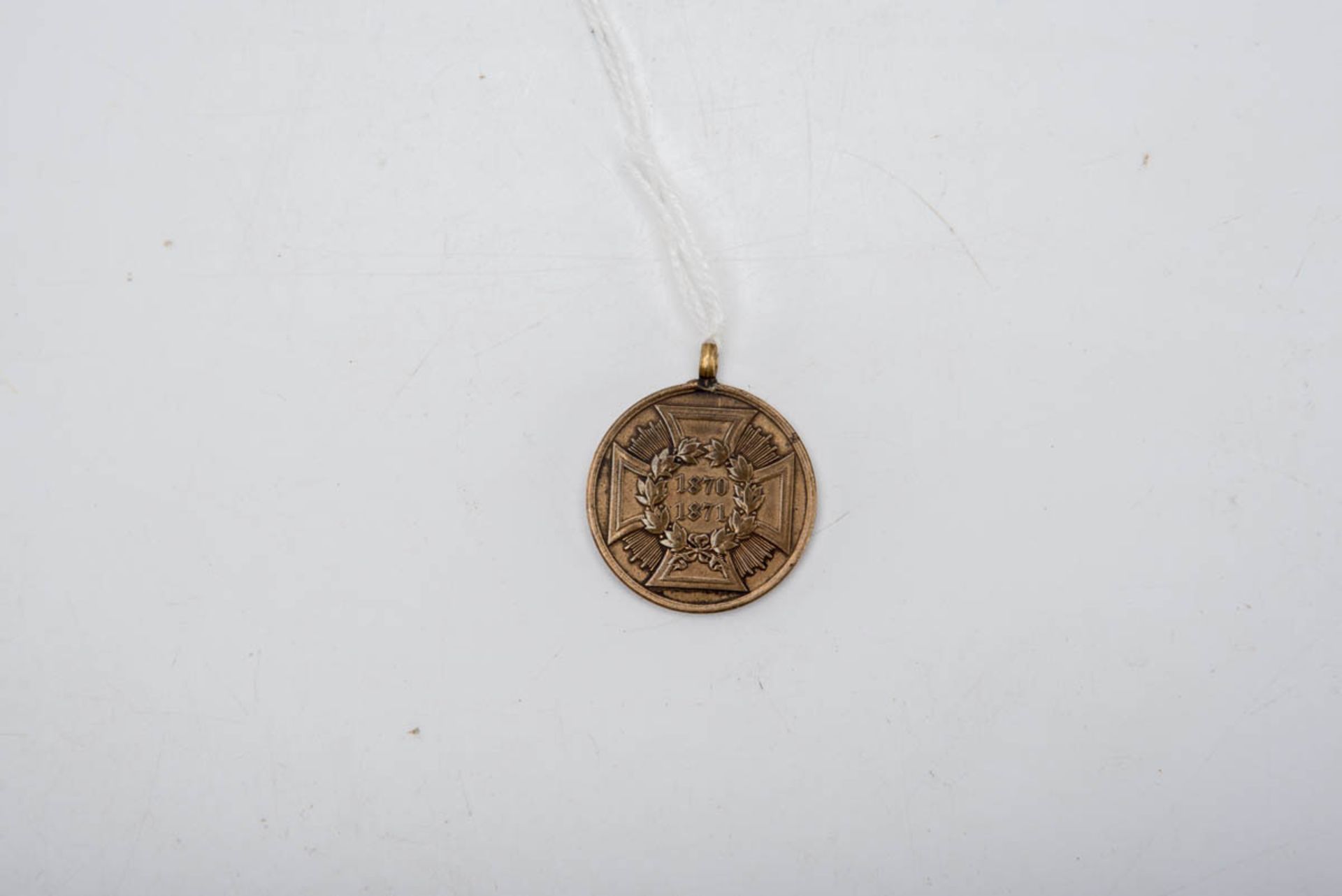 Bronzemedaille Preußen Bronzemedaille Preußen, Größe: 2,9 cm. Dem siegreichen Heere 1870/71, mit