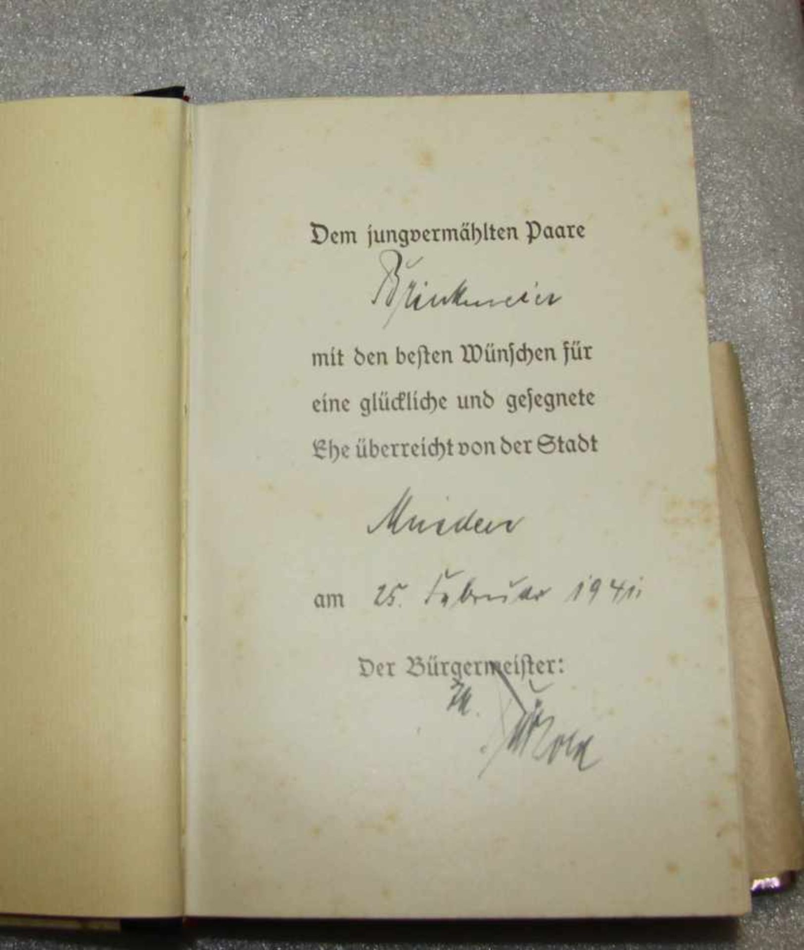 Mein Kampf Adolf Hitler, 558.-562.Auflage, München 1941. - Bild 2 aus 2