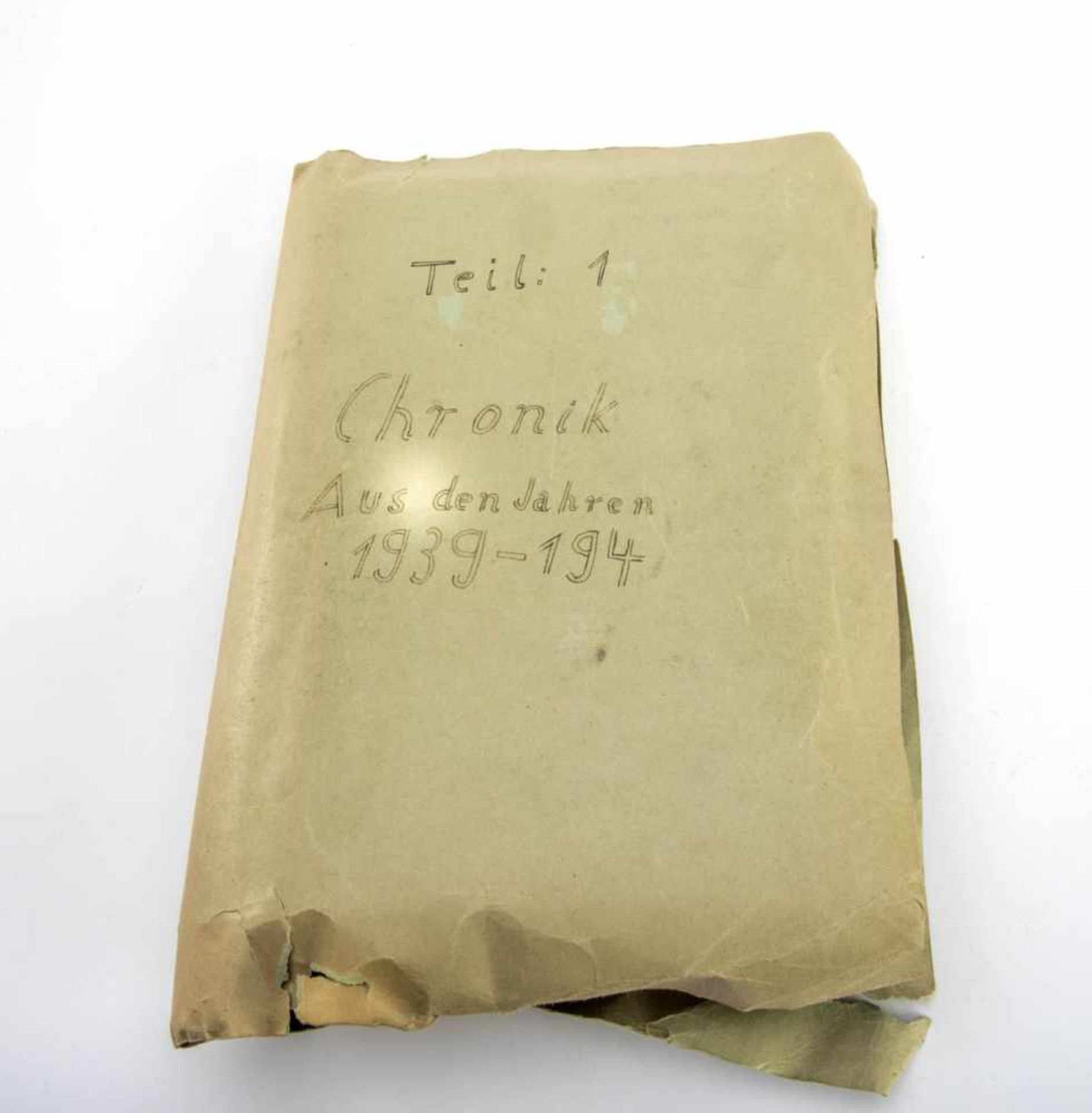 Chronik von 1939 - 1943 Handschriftliche tägliche Dokumentation der Zeitgeschichte mit - Bild 2 aus 6