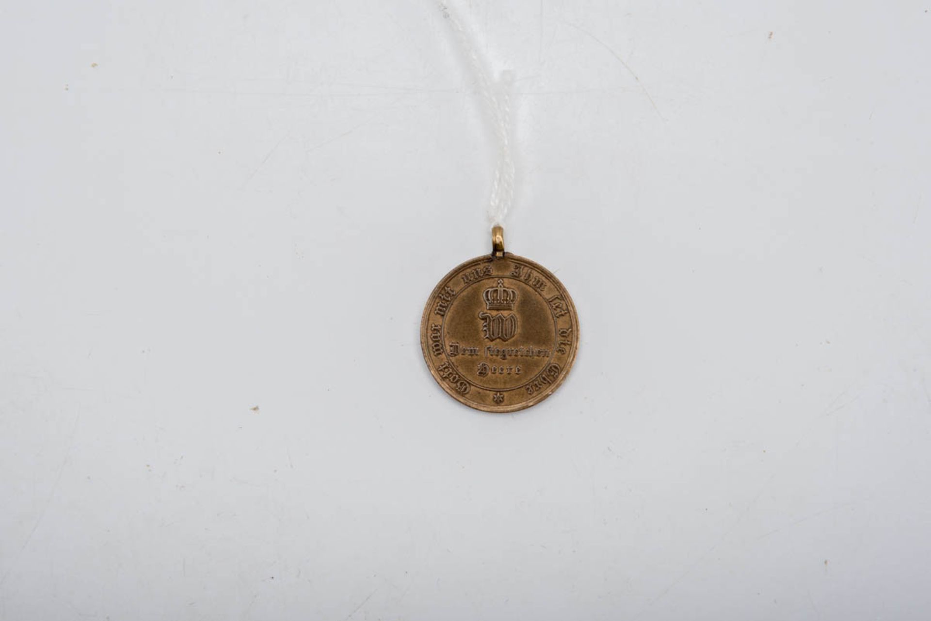 Bronzemedaille Preußen Bronzemedaille Preußen, Größe: 2,9 cm. Dem siegreichen Heere 1870/71, mit - Bild 2 aus 2
