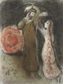 Marc Chagall 1887 Witebsk - 1985 Paul de Vence Ruth`s Treffen mit Boas Lithografie auf Papier; H 355