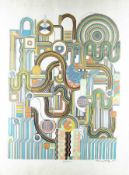 Eduardo Paolozzi 1924 Leith (UK) - 2005 London Unikat Siebdruck; H 900 mm, B 645 mm; nummeriert u.