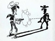 Comiczeichner der 2. Hälfte des 20. Jh. Lucky Luke Tusche auf Papier; H 176 mm, B 240 mm; verso