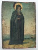 Russland um 1900 Heiliger Antonius Tempera auf Birkenholz; H 36,5 cm, B 26,5 cm; o. r. betitelt;
