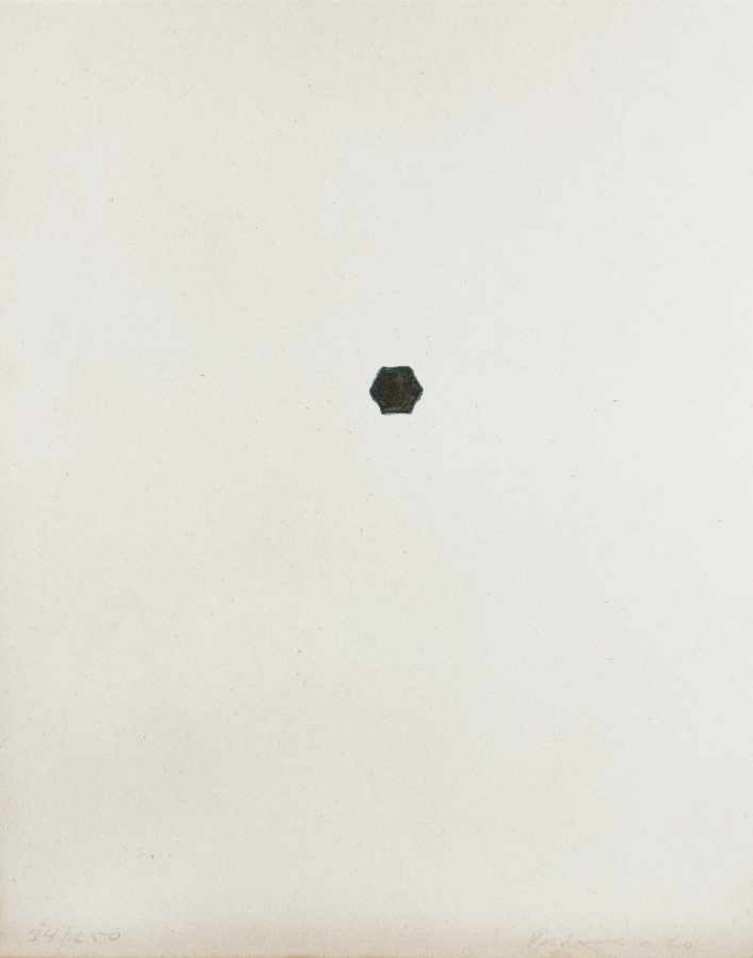 Blinky Palermo 1943 - 1977 Ohne Titel Offset auf Papier, 1970; H 20 mm, B 20 mm; Blattmaß: H 447 mm,