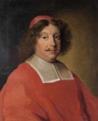 Portraitmaler, 18. Jh.? Bildnis eines Kardinals Öl auf Lwd, doubliert, Keilrahmen jünger; H 72 cm, B