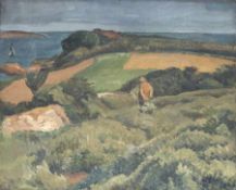Jean Hippolyte Marchand 1883 - 1940 Bretonische Landschaft am Meer Öl auf Lwd; H 54 cm, B 68 cm;