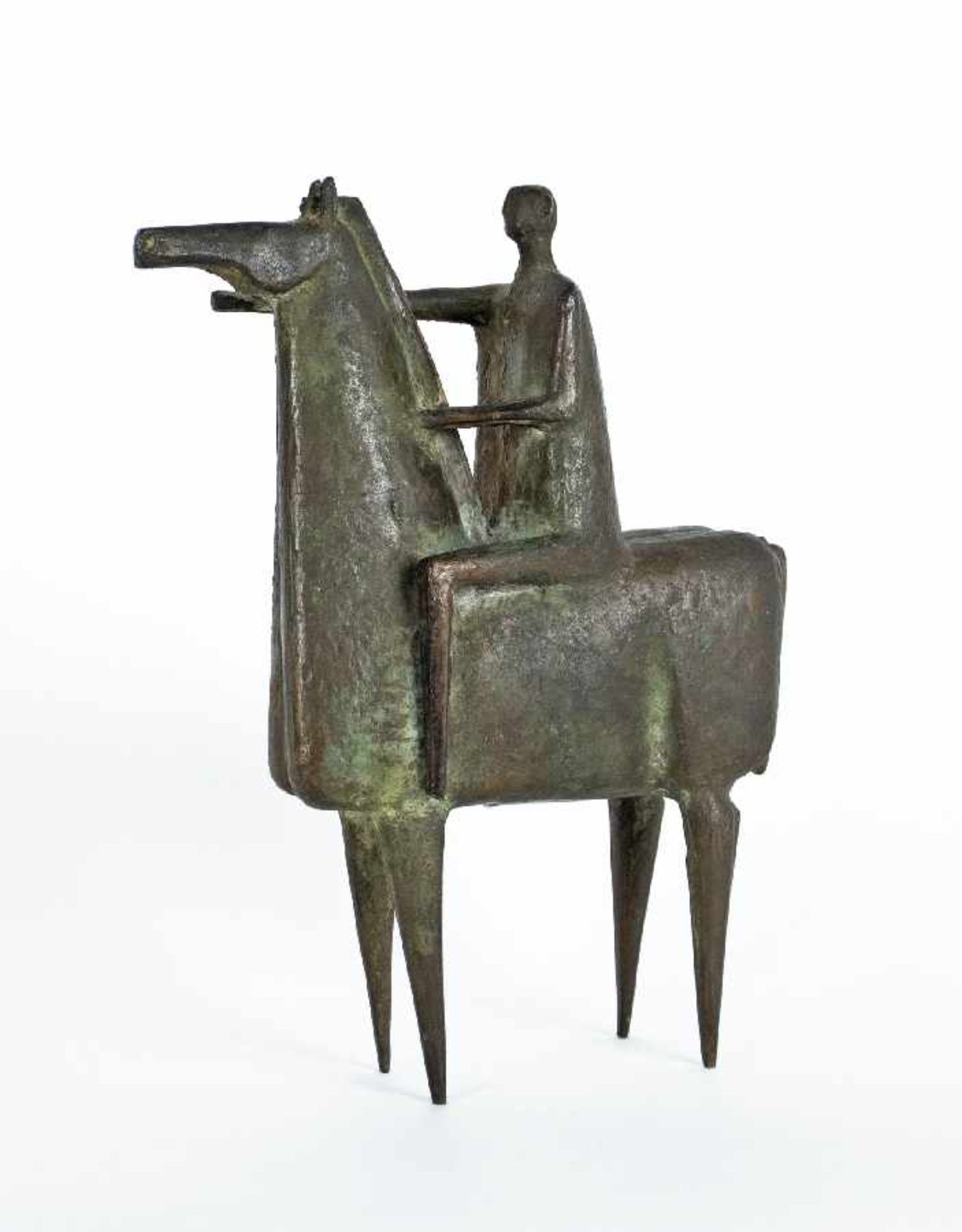 Bildhauer der Mitte des 20. Jh. Reiter Bronze; H 26 cm Sculptor of the middle of the 20th century