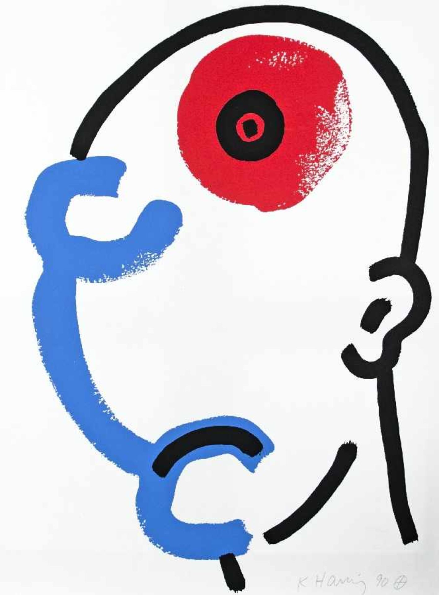 Keith Haring 1958 Kutztown - 1990 New York The story of red + blue Mappe mit Siebdrucken auf Papier; - Bild 15 aus 21