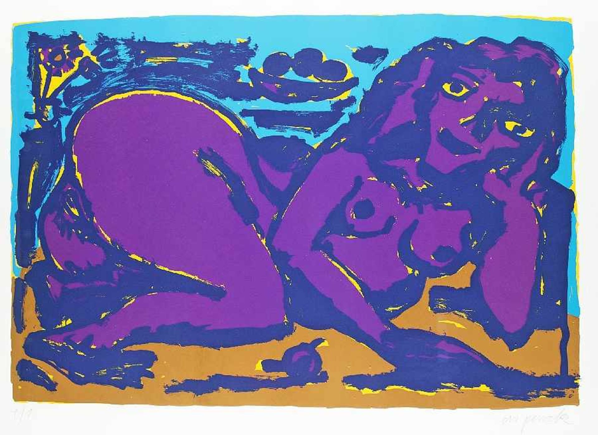 A. R. Penck 1939 Dresden - 2017 Deutscher Maler, Grafiker und Bildhauer; schloss sich 1971 der