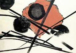 Hans Werdehausen 1910 - 1977 Abstrakte Komposition Mischtechnik mit Aquarell auf Papier; H 425 mm, B