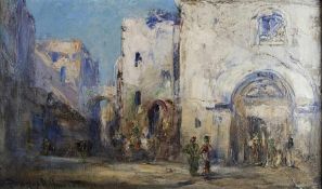 Douglas Arthur Teed 1864 Utica, New York/USA - 1929 Orientalische Altstadt Öl auf Lwd; H 28 cm, B 46