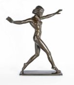Ludolf Albrecht 1884 - 1955 Tänzelnde Bronze; H 50 cm; bezeichnet "Ludolf Albrecht"; feine Haarrisse