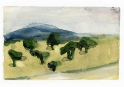 Klaus Fussmann 1938 Velbert Aus Südspanien Aquarell auf Bütten; H 87 mm, B 142 mm; verso signiert,