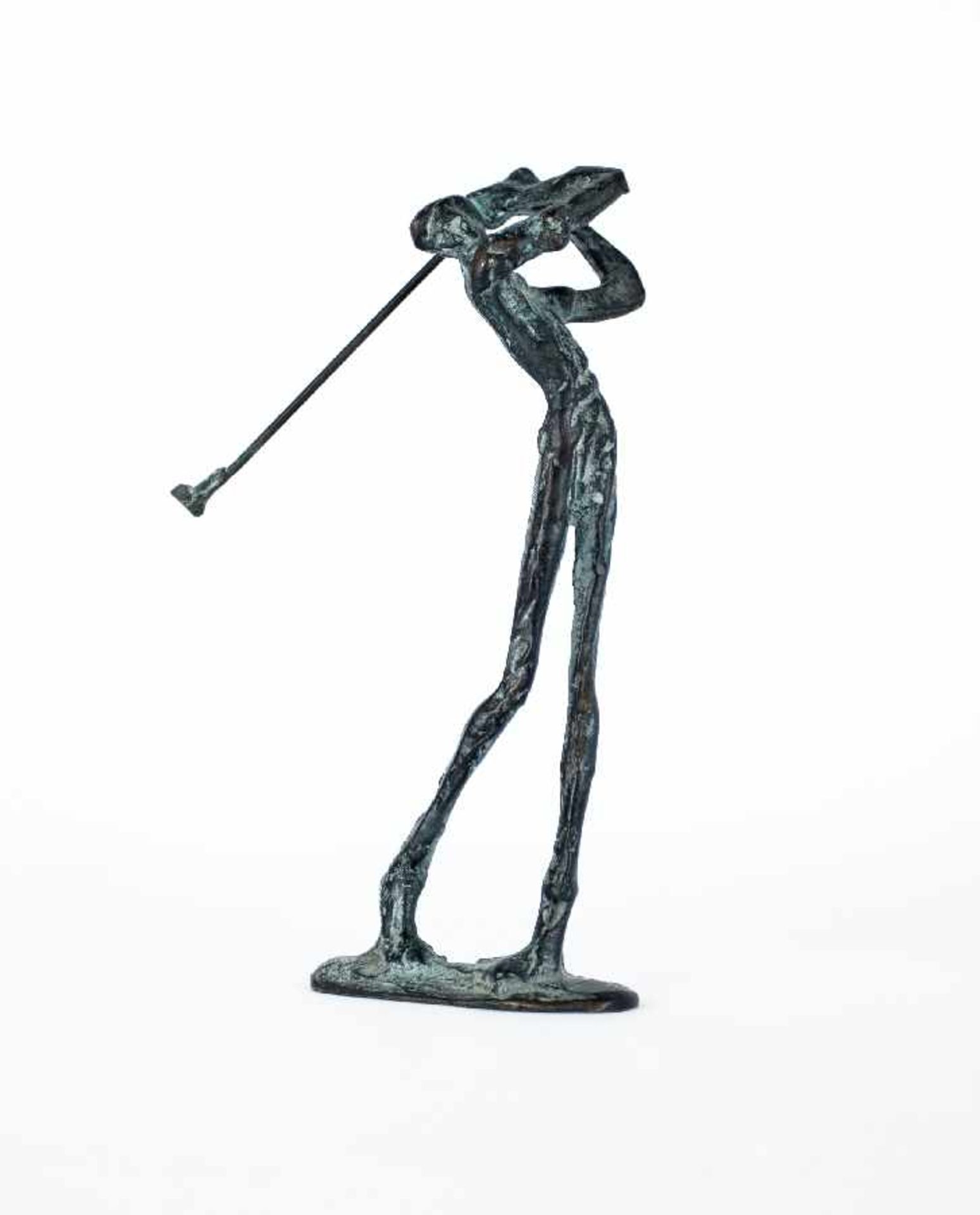 Bildhauer der Mitte des 20. Jh. Golfspieler Bronze; H 23,5 cm Sculptor of the middle of the 20th