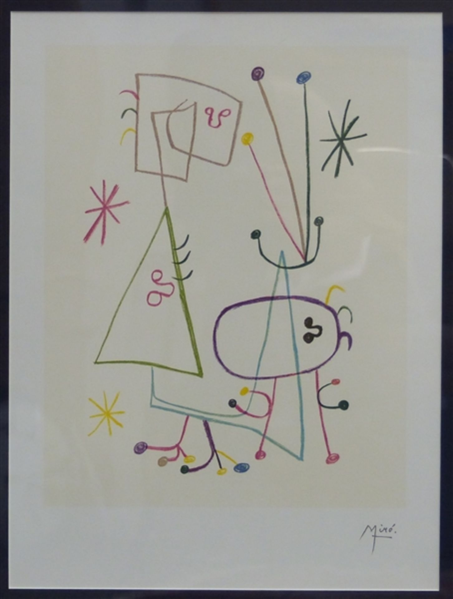 Druckgraphik Joan Miro (1893 - 1983), "Parler seul" - 1947, rechts unten bezeichnet, 53 x 40 cm,