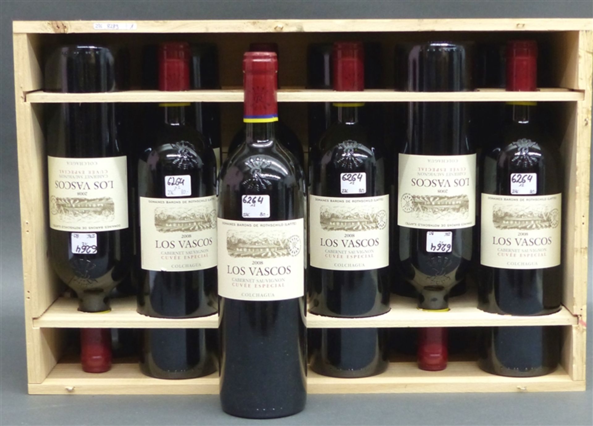 12 Flaschen Rotwein Domaines Barons de Rothschild (Lafite) "Los Vascos", Cabernet Sauvignon, Cuvée