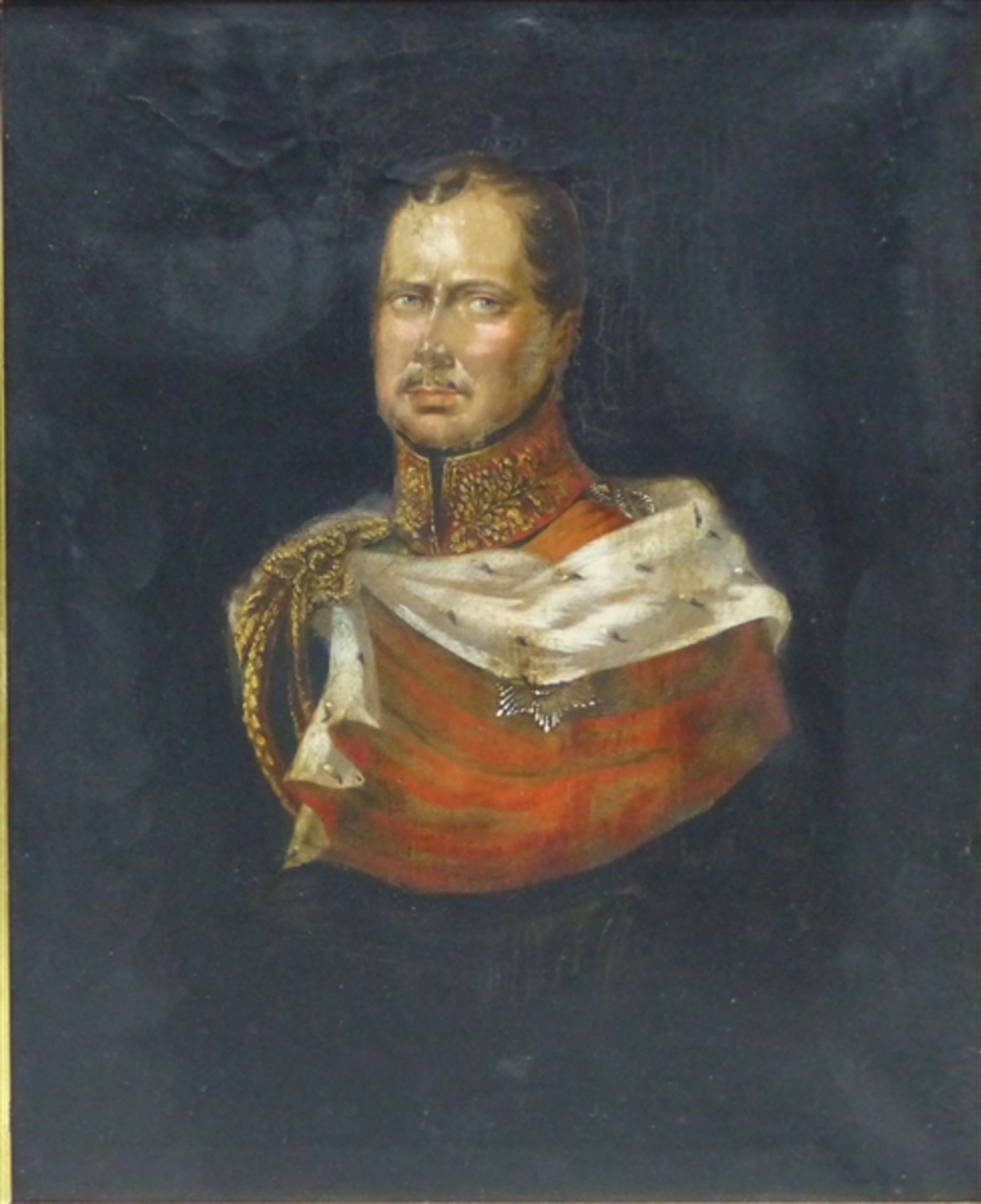 Unbekannt, 20. Jh. Öl auf Leinen, Porträt des Friedrich Wilhelm III., König von Preußen,