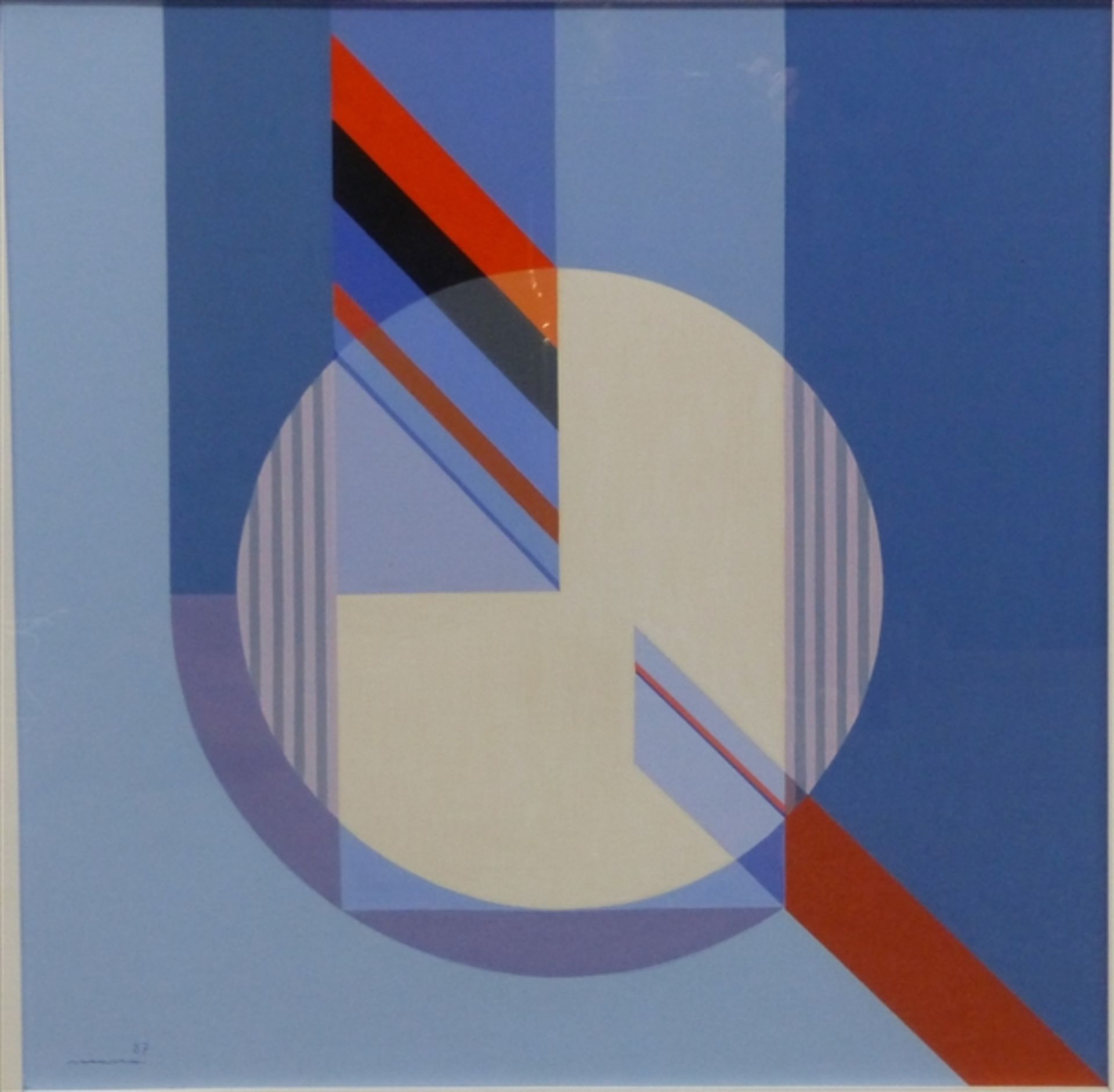 Marra, Marco Acrylmalerei, geb. 1932, Piano d'Arta Udine, "Composizione No. 3", links unten signiert