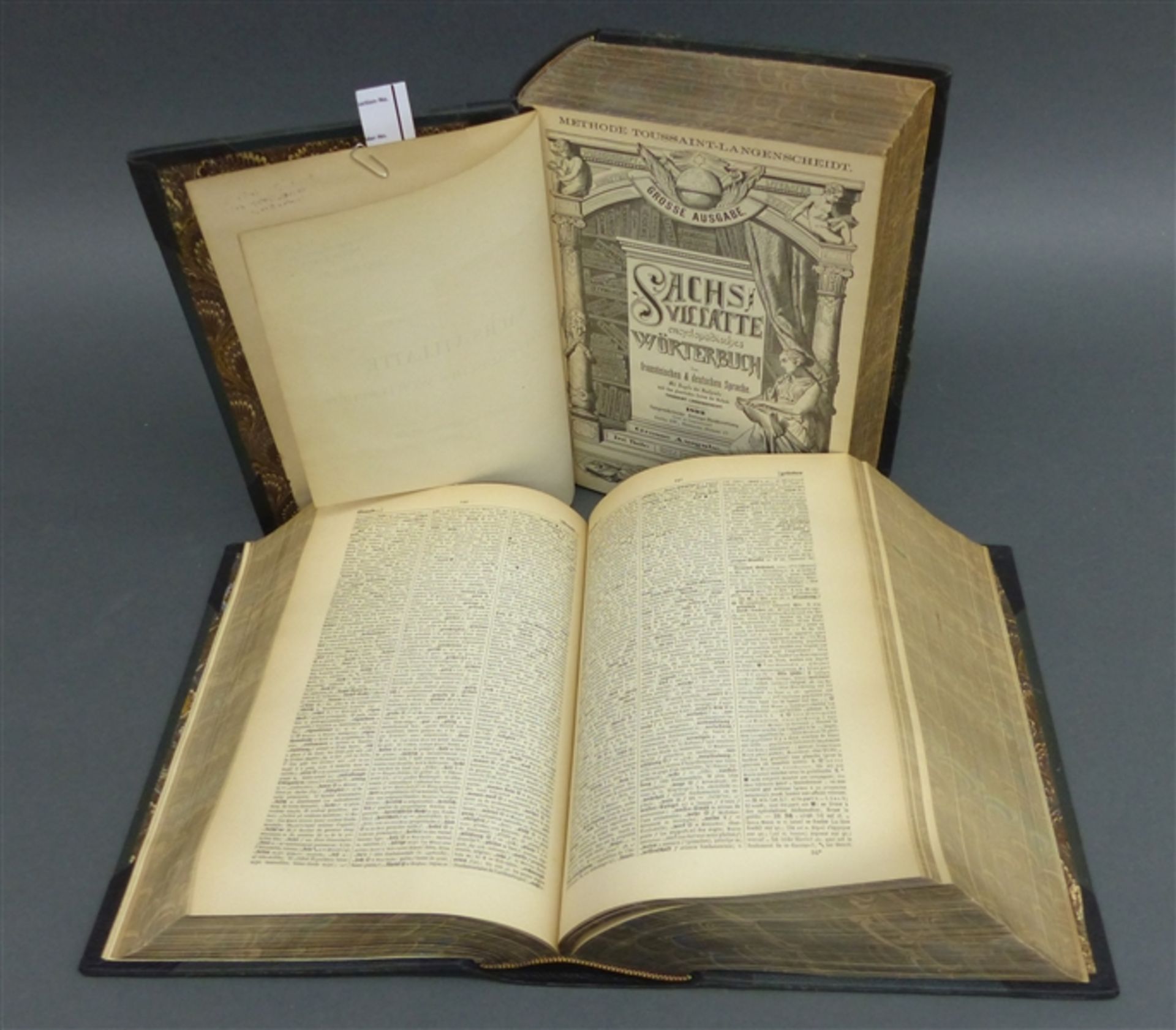 2 Bücher Sachs-Vilatte, Encyklopädisches Wörterbuch, Französisch-Deutsch, 1893 Berlin, im
