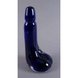 Phallus, Murano - Glas, blau-weiss, H 20 cm 20.17 % buyer's premium on the hammer price 19.00 %