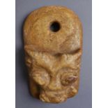 Amulett - Skulptur, Marmor / Stein, geschnitzt, H 15 cm 20.17 % buyer's premium on the hammer