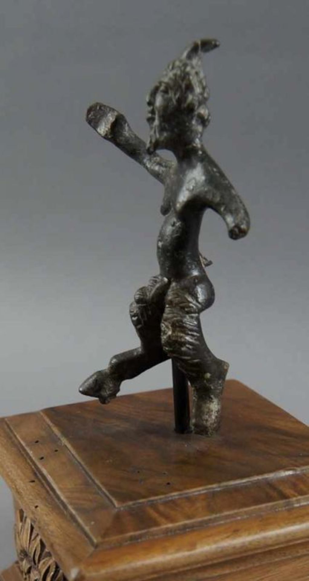 Satyr/Teufel aus Bronze, Italien/Padua um 1600, Sockel später ergänzt, H Skulptur 12 cm / 20x12x10 - Bild 3 aus 8