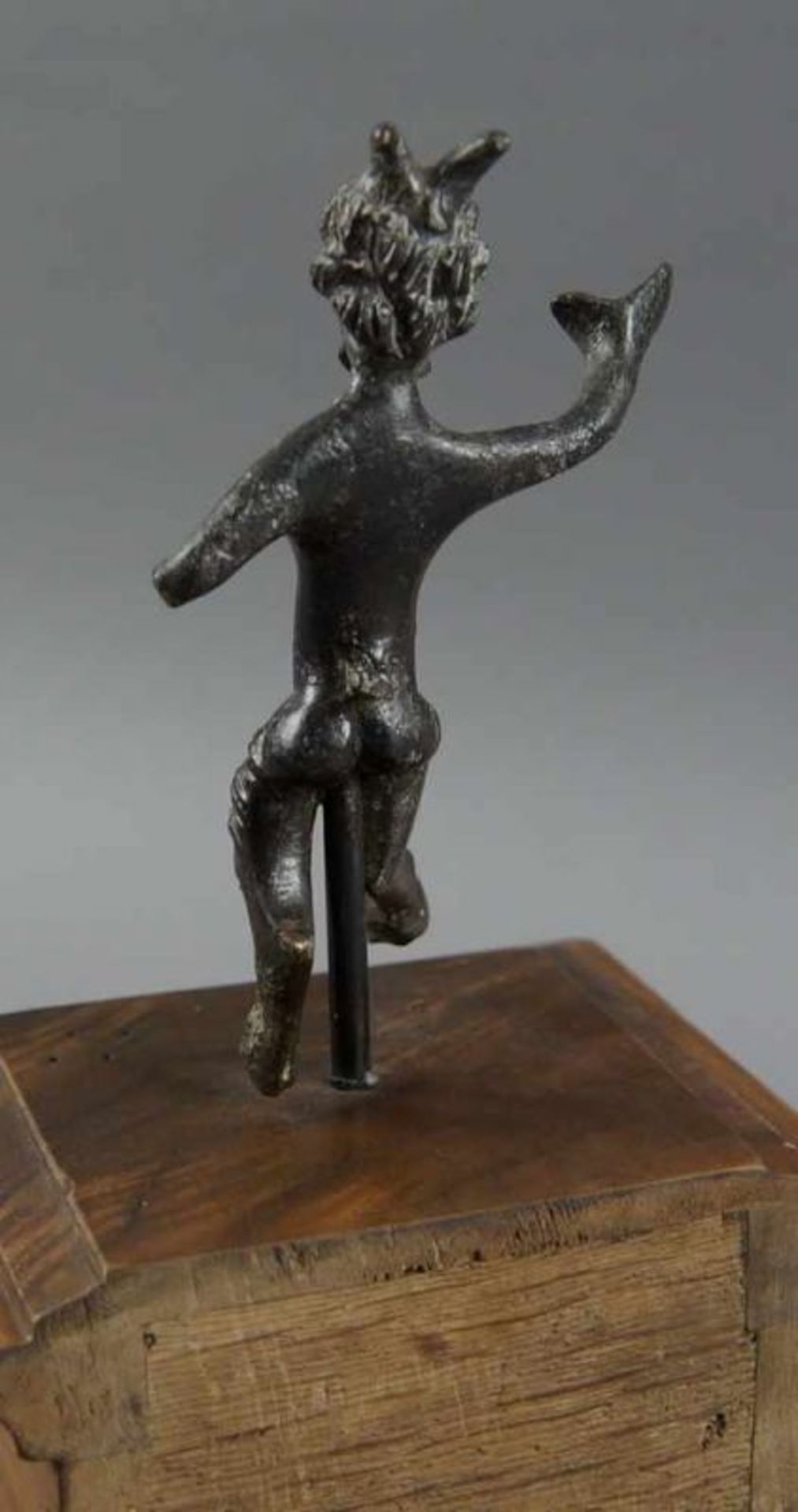 Satyr/Teufel aus Bronze, Italien/Padua um 1600, Sockel später ergänzt, H Skulptur 12 cm / 20x12x10 - Bild 4 aus 8