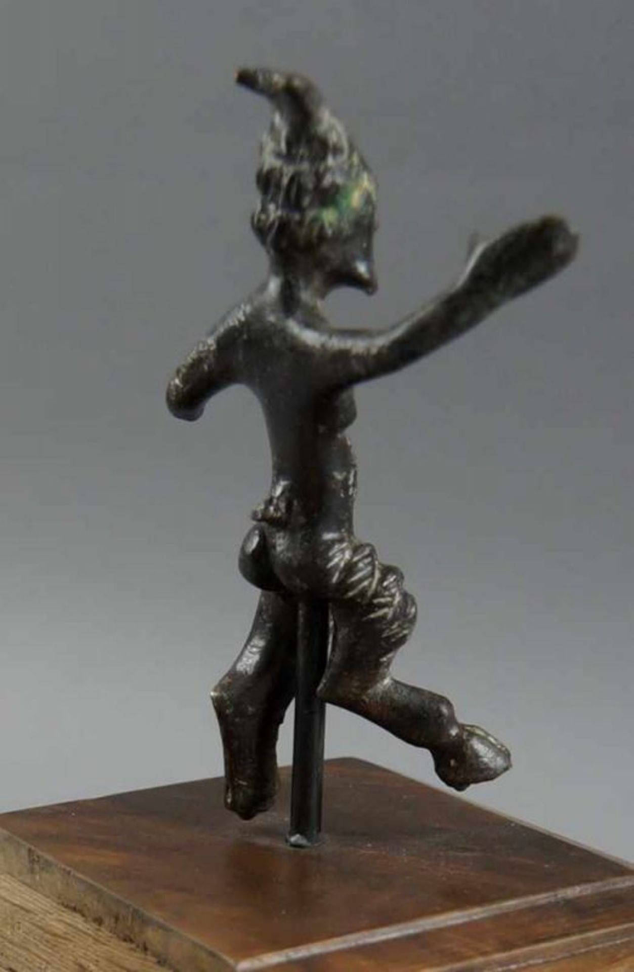 Satyr/Teufel aus Bronze, Italien/Padua um 1600, Sockel später ergänzt, H Skulptur 12 cm / 20x12x10 - Bild 5 aus 8