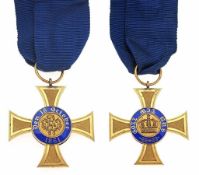 Orden Vergoldete Bronze, emailliert. "Königlicher Kronen-Orden, Kreuz 4. Klasse" (gestiftet 1861,