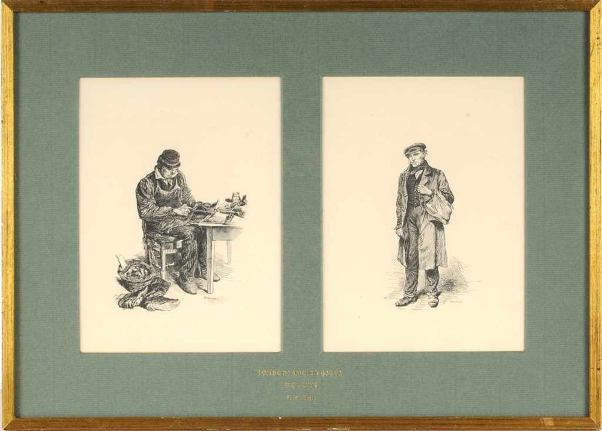 Meissonier, Ernest (1815 Lyon - 1891 Paris) Lithographie. "Le Gniaffe". Illustrierte Geschichte.