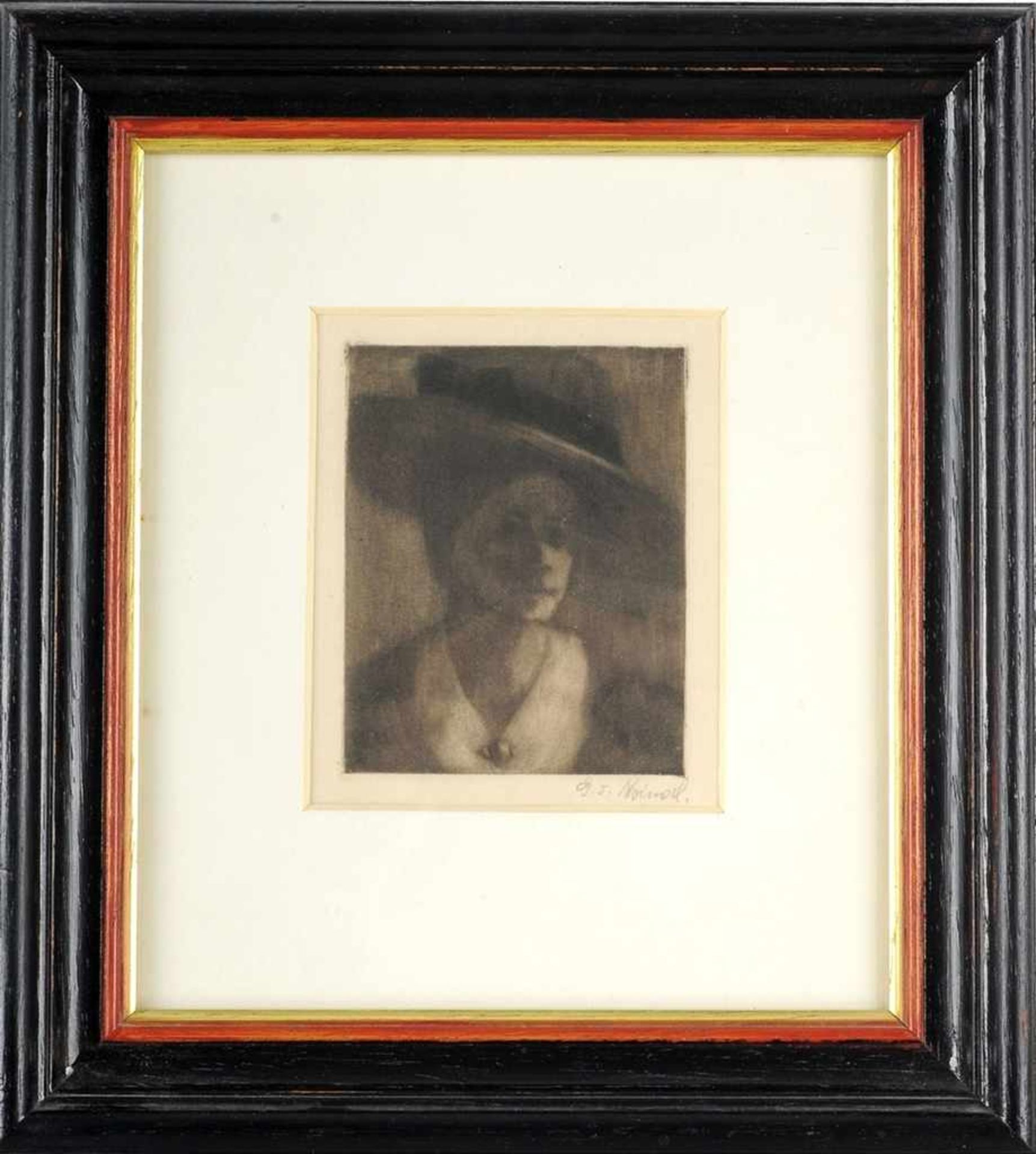 Michael-Noindl, Margarete (Grete) (1888 Olmütz - 1962 Dresden) Radierung. Porträt einer jungen