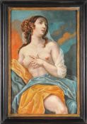 Unbekannt (Italienischer? Maler, 17./18. Jh.) Öl/Lwd. Mythologischer weiblicher Halbakt.