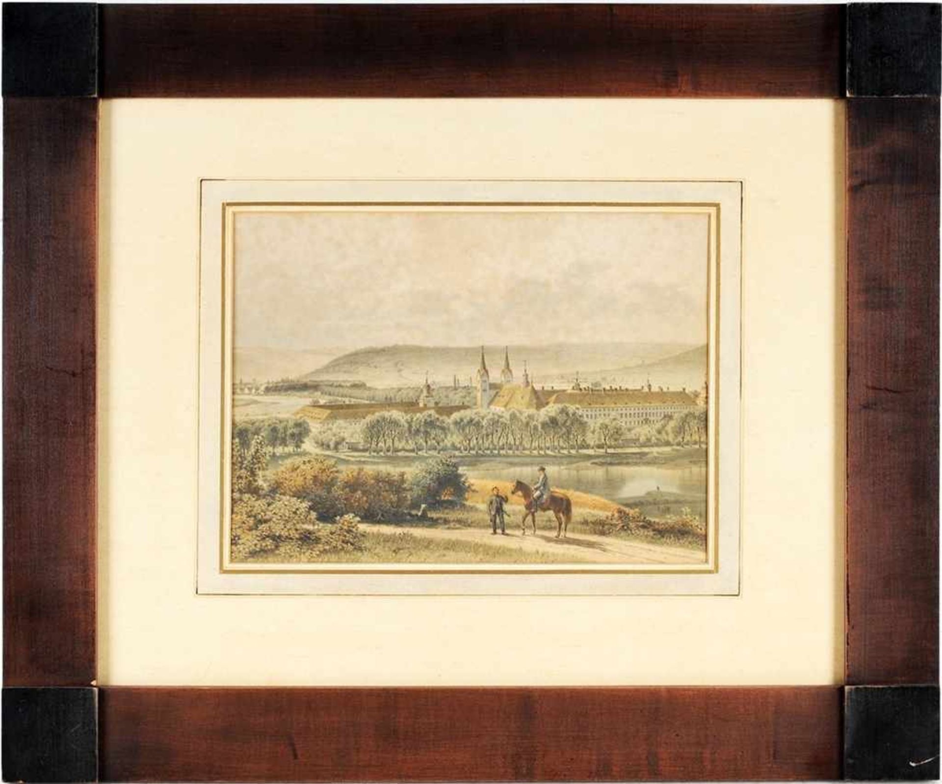 Riefstahl, Wilhelm (1827 Neustrelitz - 1888 München) Farblithographie, 2 Bl. Jagdschloss - Bild 4 aus 4