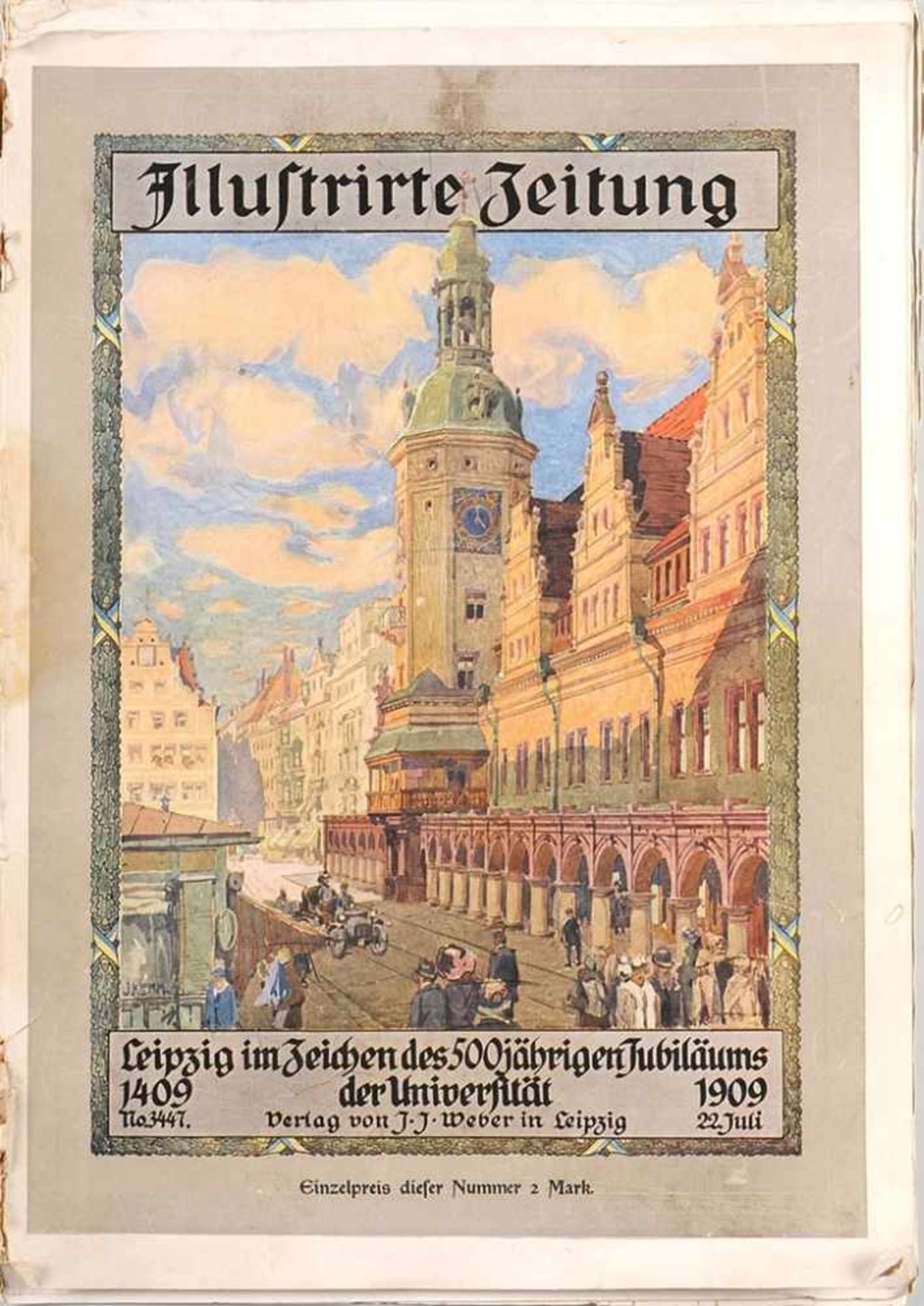 "Illustrierte Zeitung. Leipzig im Zeichen des 500jährigen Jubiläums der Universität." No. 3447. - Bild 2 aus 3