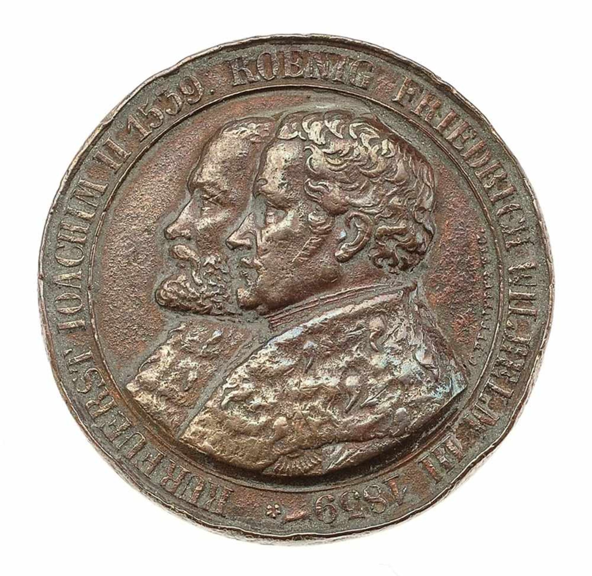 Pfeuffer, Carl (1801 Suhl - 1861 Berlin) Bronze. Medaille anlässlich der 300. Jahrfeier der