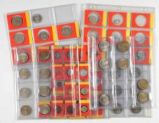Konvolut Münzen 54 St. Versch. Werte. U.a. Münzen aus Polen, der UDSSR, Ungarn, der Tschechoslowakei