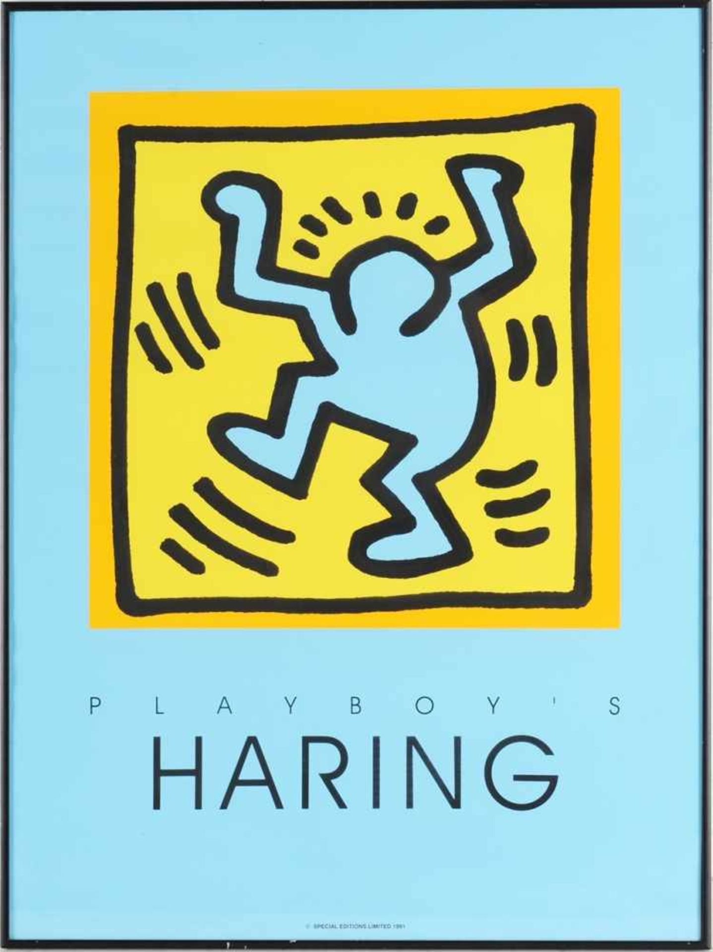 Haring, Keith nach (1958 Reading/Pennsylvania - 1990 New York) Lithographie. "Playboy's Haring".