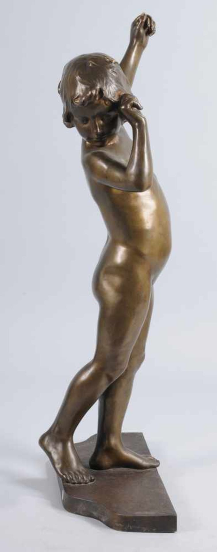 Virieux, Francois Louis (Französischer Bildhauer, um 1900) Bronze, patiniert. Auf rücks. - Bild 2 aus 5