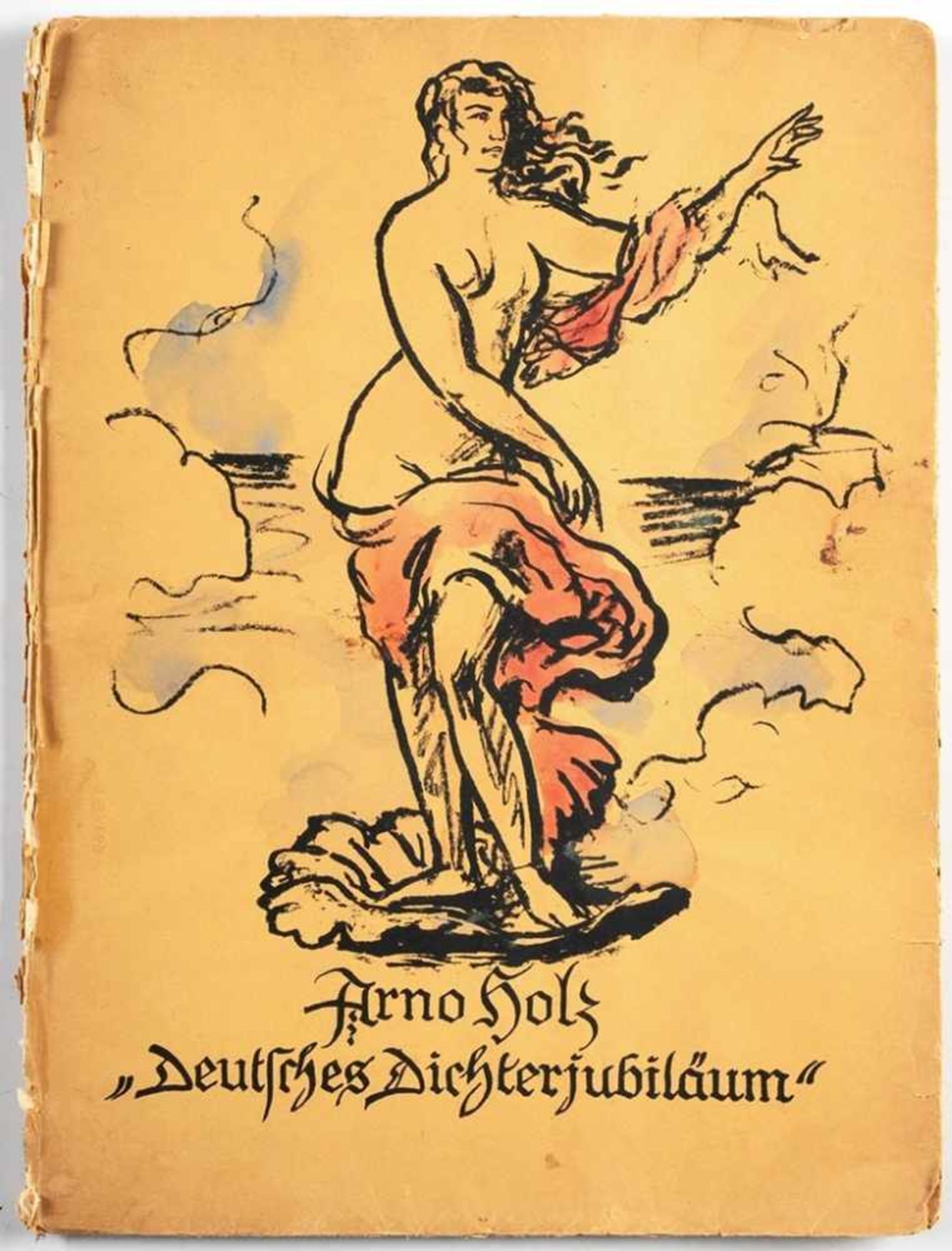 "Deutsches Dichterjubiläum" von Arno Holz. Mit Illustrationen (Faksimilelithographien) von Hans - Bild 2 aus 4